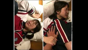 Bố dượng không còn kiềm được trước cô bé trong bộ đồng phục bị ướt mưa